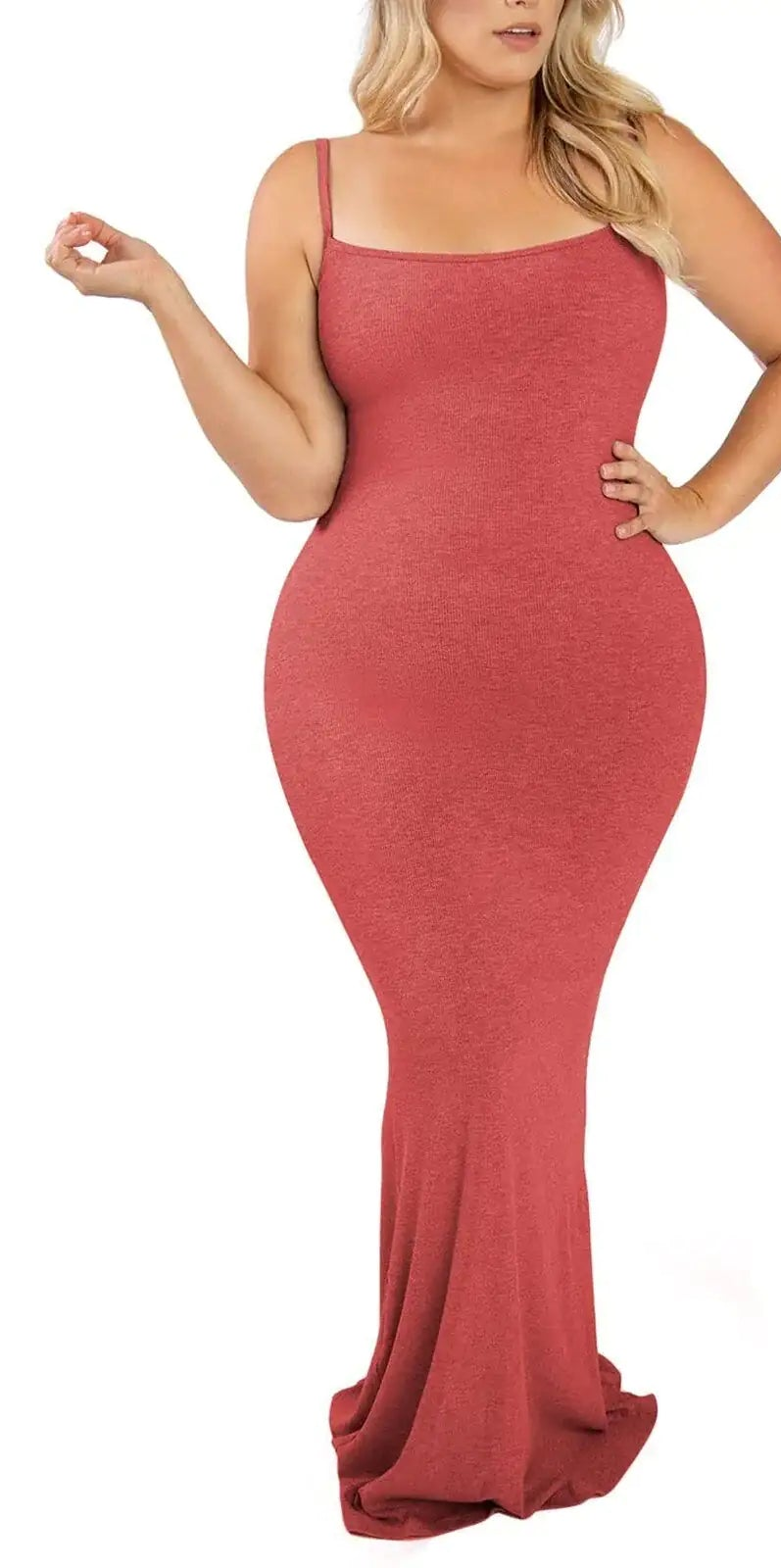 Shapewear Crew Neck Sleeveless Dress
