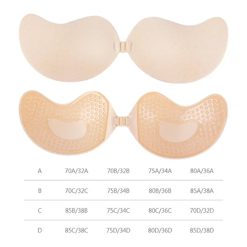 Invisible Self-Adhesive Push-Up Bra with Pads