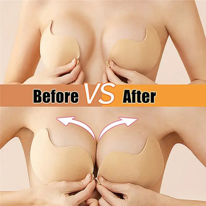 Invisible Self-Adhesive Push-Up Bra with Pads