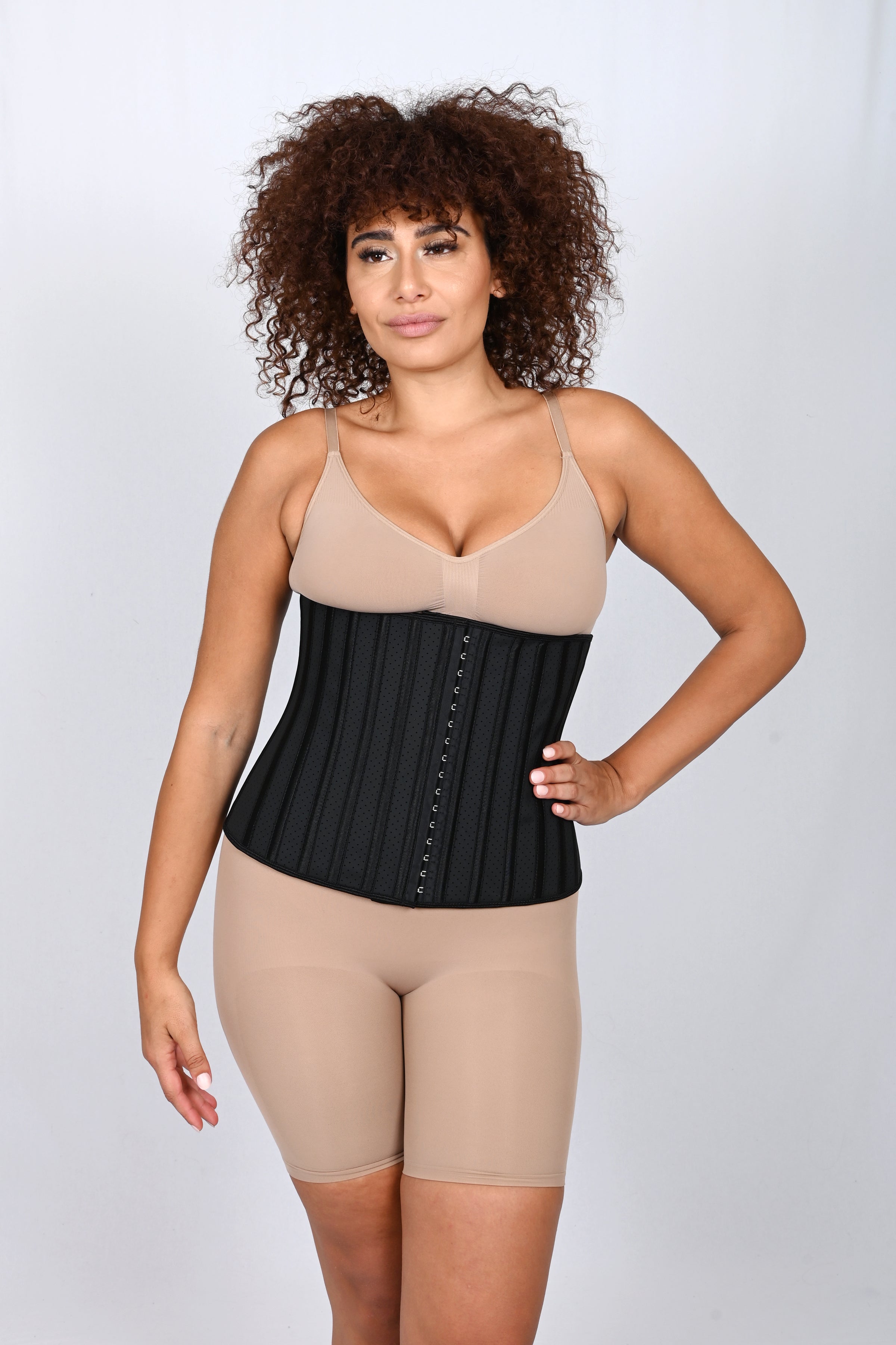 Waist trainer chérie 25 steel bones Breathable Black
