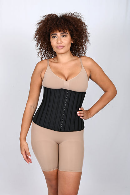 Waist trainer chérie 25 steel bones Breathable Black