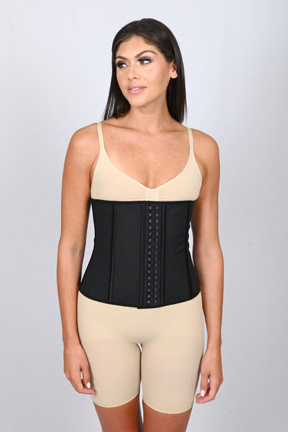 Waist Trainer chérie Breathable 9 steel bones Black