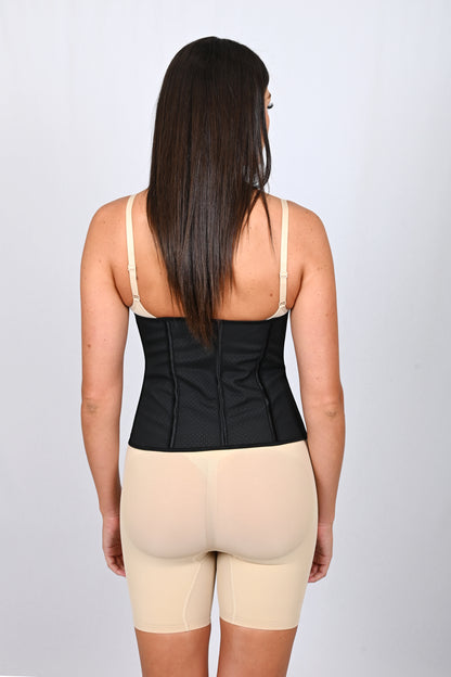 Waist Trainer chérie Breathable 9 steel bones Black