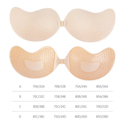 Invisible Self-Adhesive Push-Up Bra with Pads